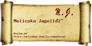 Melicska Jagelló névjegykártya